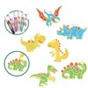 Zestaw kreatywny ASKATO Dinozaury 125107 Funkcje rozwojowe Koncentracja