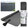 Siatka SASKA GARDEN 1.5 x 50 m Ciemnoszary Obróbka Materiał odporny na warunki atmosferyczne
