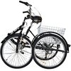 Rower trójkołowy ENERO 1060941 24 cale Czarny Przerzutka tylna marka Shimano