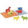 Klocki elastyczne MARIOINEX Mini Waffle Animals + podstawy 907412 Seria Mini Waffle Animals
