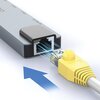 Hub ARAREE AM81 8w1 USB Typu C Czarny Liczba portów wyjściowych [szt.] 8