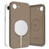 Etui TECH-PROTECT Liquid Silicone MagSafe do Apple iPhone 16E Brązowy