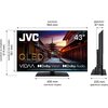 Telewizor JVC LT-43VDQ3500 43" QLED UHD VIDAA TV Dolby Vision HDMI 2.1 Smart TV Tak