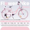 Rower młodzieżowy SUN BABY Flower Bike 24 cale dla dziewczynki Różowy Przeznaczony Dla dziewczynki