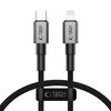 Kabel USB-C - Lightning TECH-PROTECT UltraBoost DNA 27W 0.25 m Szary