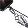 Smycz do telefonu z kablem do ładowania USB-C - USB-C USAMS SJ745 60W 1.2 m Czarny Typ USB-C - USB-C