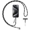 Smycz do telefonu z kablem do ładowania USB-C - USB-C USAMS SJ745 60W 1.2 m Czarny