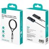 Smycz do telefonu z kablem do ładowania USB-C - USB-C USAMS SJ745 60W 1.2 m Czarny Długość [m] 1.2