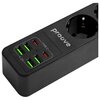 Listwa zasilająca PROOVE Power Socket P-03 (2 m) Czarny Długość [m] 2