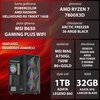 Komputer MAD DOG DIAXID605-A08DR32 R7-7800X3D 32GB RAM 1TB SSD Radeon RX7800XT Wi-Fi Procesor AMD Ryzen 7 7800X3D