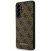 Etui GUESS 4G Metal Gold Logo do Samsung Galaxy A56 Brązowy
