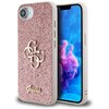 Etui GUESS Fixed Glitter Big 4G do Apple iPhone 16e Różowy