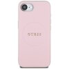 Etui GUESS Grained Ring MagSafe do Apple iPhone 16e Różowy Model telefonu iPhone 16e