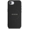 Etui GUESS Grained Ring MagSafe do Apple iPhone 16e Czarny Model telefonu iPhone 16e