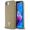 Etui GUESS Grained Triangle MagSafe do Apple iPhone 16e Brązowy