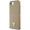 Etui GUESS Grained Triangle MagSafe do Apple iPhone 16e Brązowy Seria telefonu iPhone