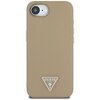 Etui GUESS Grained Triangle MagSafe do Apple iPhone 16e Brązowy Model telefonu iPhone 16e