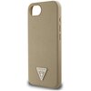 Etui GUESS Grained Triangle MagSafe do Apple iPhone 16e Brązowy Typ Etui nakładka