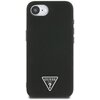 Etui GUESS Grained Triangle MagSafe do Apple iPhone 16e Czarny Model telefonu iPhone 16e