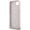 Etui GUESS Silicone Script Metal Logo MagSafe do Apple iPhone 16e Różowy Gwarancja 24 miesiące