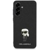Etui KARL LAGERFELD Fixed Glitter Ikonik Logo Metal Pin do Samsung Galaxy A56 Czarny Seria telefonu Galaxy A