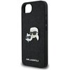 Etui KARL LAGERFELD Fixed Glitter Karl&Choupette Heads Metal Pin do Apple iPhone 16e Czarny Typ Etui nakładka