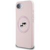 Etui KARL LAGERFELD Silicone Karl&Choupette Heads MagSafe do Apple iPhone 16e Różowy Seria telefonu iPhone