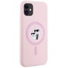 Etui KARL LAGERFELD Silicone Karl&Choupette MagSafe do Apple iPhone 11 Różowy Kompatybilność Apple iPhone 11