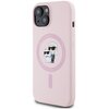 Etui KARL LAGERFELD Silicone Karl&Choupette MagSafe do Apple iPhone 15 Plus Różowy Seria telefonu iPhone