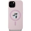 Etui KARL LAGERFELD Silicone Karl&Choupette MagSafe do Apple iPhone 15 Plus Różowy Model telefonu iPhone 15 Plus