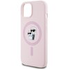 Etui KARL LAGERFELD Silicone Karl&Choupette MagSafe do Apple iPhone 15 Plus Różowy Typ Etui nakładka