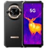 Smartfon z widocznym ekranem wyświetlającym obraz termowizyjny jelenia oraz napisem "5G", obok tylna część urządzenia z okrągłym modułem aparatu i napisem "AI CAMERA". Na obudowie znajduje się logo "Blackview".