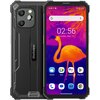 Smartfon Blackview BV8900 8/256GB 6.5" w kolorze czarnym, z wyświetlaczem pokazującym godzinę 02:56, datę "Tuesday, May 16" oraz ikonki aplikacji takie jak Weather, Meet, Assistant i Play Store. Na obudowie widoczne jest logo "Blackview".