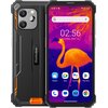 Smartfon Blackview BV8900 8/256GB 6.5" w kolorze pomarańczowym, z widocznym ekranem wyświetlającym kolorowy obraz flaminga oraz ikonami aplikacji takimi jak Weather, Meet, Assistant i Play Store. Na obudowie znajduje się logo "Blackview".
