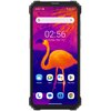 Smartfon z wyświetlaczem prezentującym kolorowy obraz termowizyjny flaminga, z widocznymi ikonami aplikacji: Weather, Meet, Assistant, Play Store oraz zegarem wskazującym godzinę 02:56 i datą Tuesday, May 16. Na górze ekranu znajduje się pasek wyszukiwani