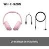 Słuchawki nauszne SONY WH-CH720 ANC Różowy Funkcje dodatkowe Zasięg: 10 m