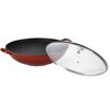 Patelnia wok KELA KE-11947 Calido 36 cm Czerwony Pokrywa Tak