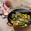 Patelnia wok KELA KE-11947 Calido 36 cm Czerwony Powłoka zewnętrzna Emaliowana