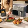 Air fryer Frytkownica beztłuszczowa NINJA Dual Zone Max DZ400EU 9.5 l Szary Funkcje Programator czasowy, Regulacja temperatury