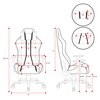 Fotel DIABLO CHAIRS X-One 2.0 Small Czarno-czerwony Rekomendowany wzrost [cm] 125 - 155