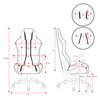 Fotel DIABLO CHAIRS X-One 2.0 Small Biało-niebieski Rekomendowany wzrost [cm] 125 - 155
