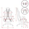 Fotel DIABLO CHAIRS X-One 2.0 Small Biało-czarny Podświetlenie RGB Nie