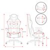 Fotel DIABLO CHAIRS X-Ray 2.0 Small Biało-różowy Rekomendowany wzrost [cm] 125 - 155