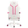 Fotel DIABLO CHAIRS X-Ray 2.0 Small Biało-różowy Regulacja podłokietników Góra - dół