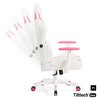Fotel DIABLO CHAIRS X-Ray 2.0 Small Biało-różowy Regulacja podłokietników Prawo - lewo