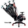Fotel DIABLO CHAIRS X-Horn 2.0 (S) Czarno-czerwony Regulacja podłokietników Prawo - lewo