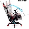 Fotel DIABLO CHAIRS X-Horn 2.0 (S) Czarno-czerwony Regulacja podłokietników Przód - tył