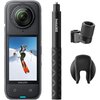 KAMERA SPORTOWA INSTA360 X4 SKI BUNDLE, kamera 360° 8K/30 FPS z mocowaniami na narty i niewidocznym kijem selfie-stick 