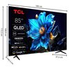 Telewizor TCL 85P79K 85" QLED 4K Google TV Dolby Atmos Dolby Vision HDMI 2.1 Smart TV Tak