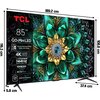 Telewizor TCL 85C69K 85" QD-Mini LED 4K 144 Hz Google TV Dolby Atmos Dolby Vision HDMI 2.1 Smart TV Tak